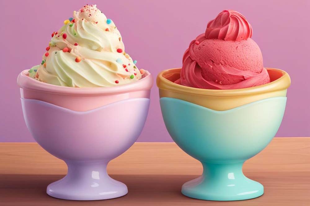 Difference between gelato and ice cream